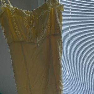 Yellow mini dress